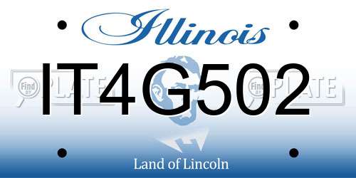 IT4G502 Illinois License Plate