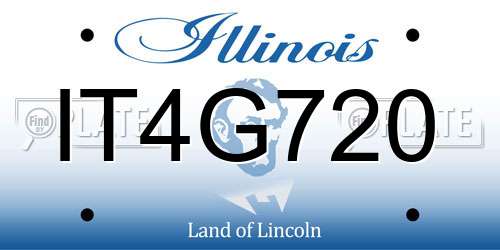 IT4G720 Illinois License Plate