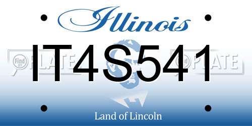 IT4S541 Illinois License Plate
