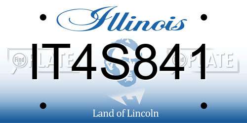 IT4S841 Illinois License Plate