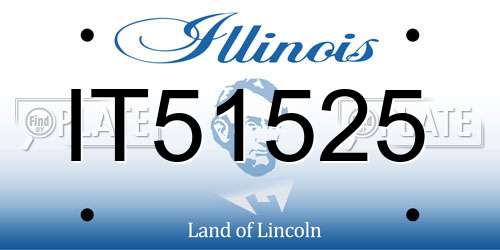 IT51525 Illinois License Plate