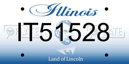 IT51528 Illinois License Plate