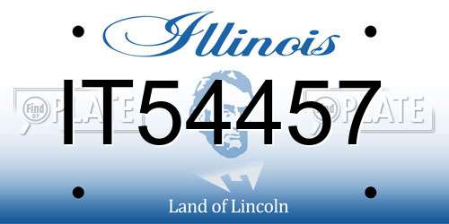 IT54457 Illinois License Plate