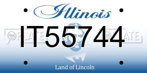 IT55744 Illinois License Plate