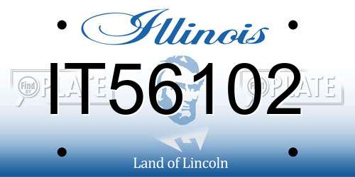 IT56102 Illinois License Plate