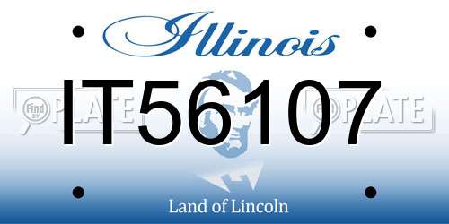 IT56107 Illinois License Plate