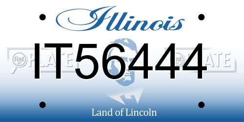 IT56444 Illinois License Plate