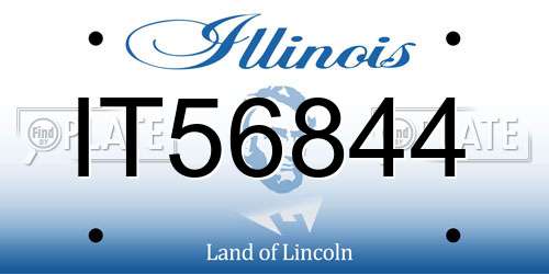 IT56844 Illinois License Plate