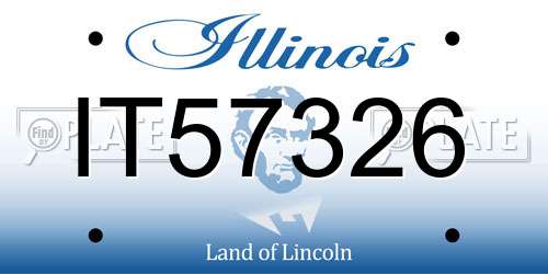 IT57326 Illinois License Plate