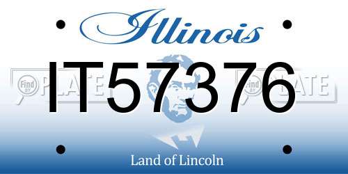 IT57376 Illinois License Plate