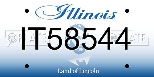IT58544 Illinois License Plate