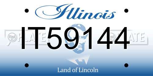 IT59144 Illinois License Plate