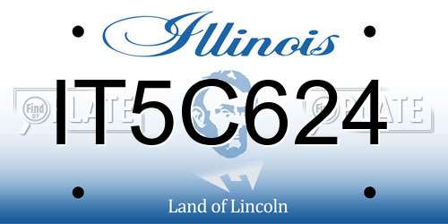 IT5C624 Illinois License Plate