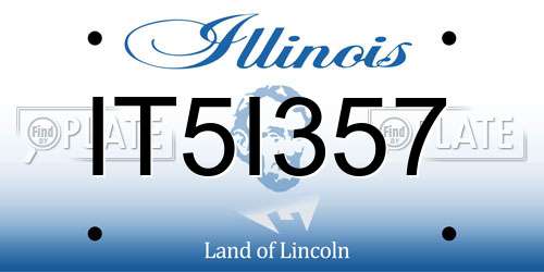 IT5I357 Illinois License Plate