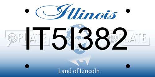 IT5I382 Illinois License Plate