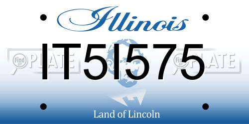 IT5I575 Illinois License Plate