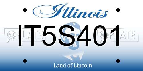 IT5S401 Illinois License Plate