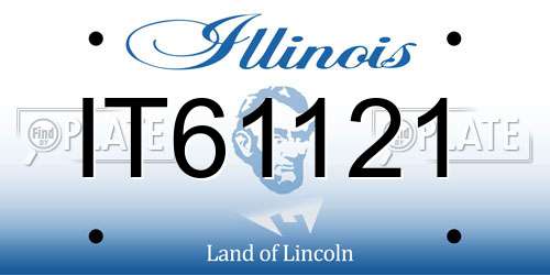 IT61121 Illinois License Plate