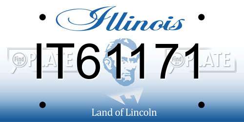 IT61171 Illinois License Plate