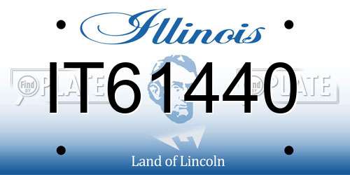IT61440 Illinois License Plate