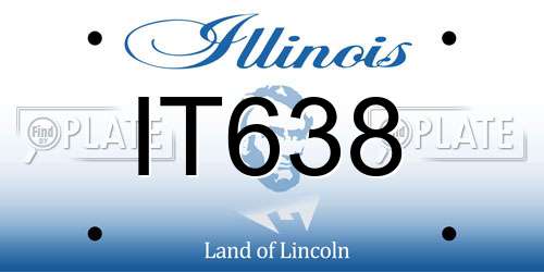 IT638 Illinois License Plate