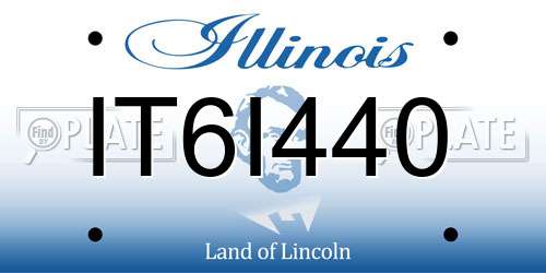 IT6I440 Illinois License Plate