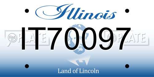 IT70097 Illinois License Plate