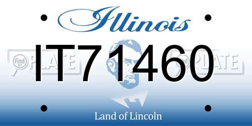 IT71460 Illinois License Plate