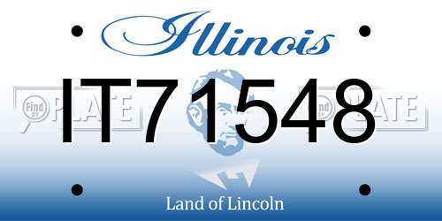 IT71548 Illinois License Plate