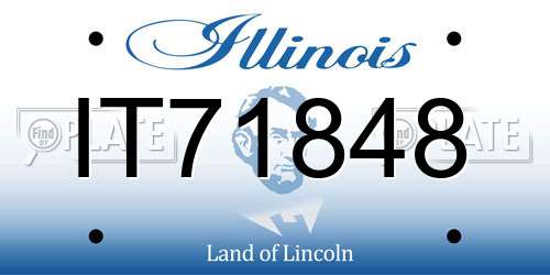 IT71848 Illinois License Plate