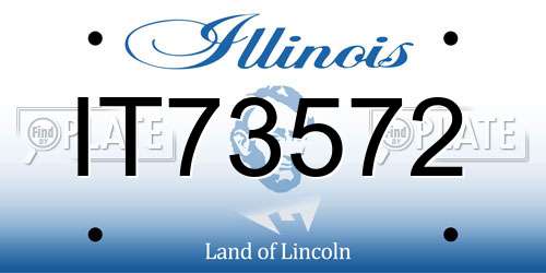 IT73572 Illinois License Plate