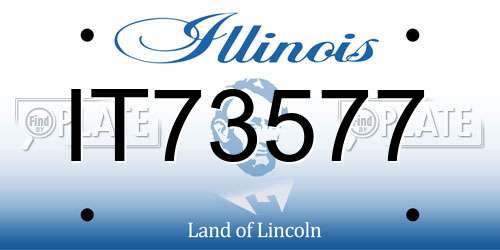 IT73577 Illinois License Plate