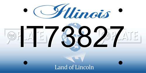 IT73827 Illinois License Plate