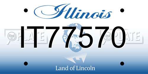 IT77570 Illinois License Plate