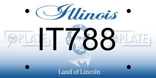 IT788 Illinois License Plate