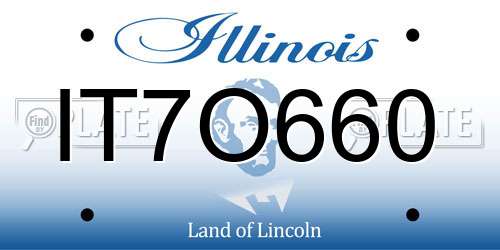 IT7O660 Illinois License Plate
