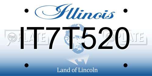 IT7T520 Illinois License Plate