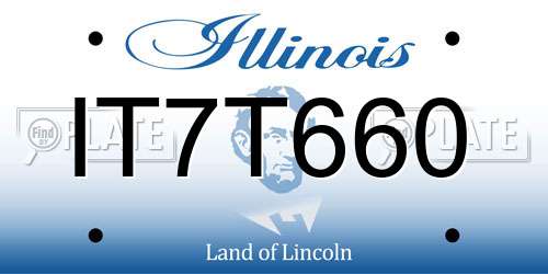 IT7T660 Illinois License Plate