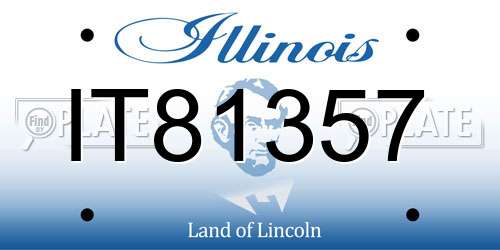 IT81357 Illinois License Plate