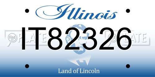 IT82326 Illinois License Plate