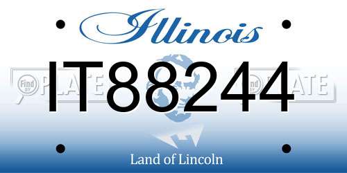 IT88244 Illinois License Plate