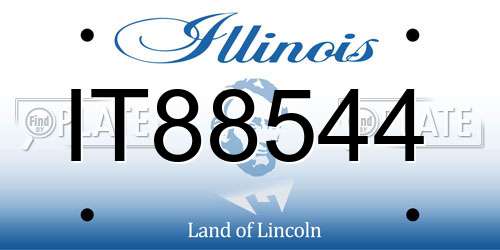 IT88544 Illinois License Plate