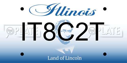 IT8C2T Illinois License Plate