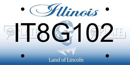 IT8G102 Illinois License Plate
