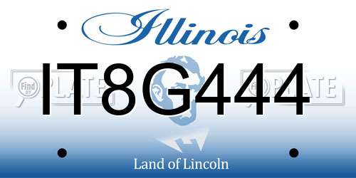 IT8G444 Illinois License Plate
