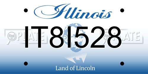 IT8I528 Illinois License Plate