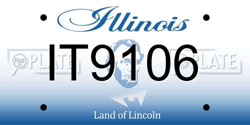 IT9106 Illinois License Plate
