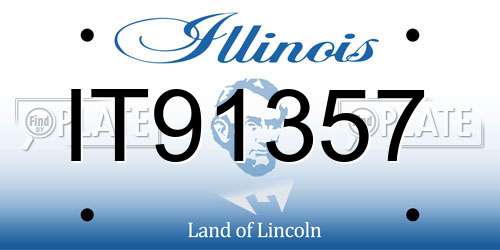 IT91357 Illinois License Plate