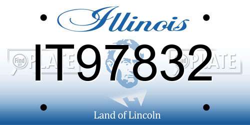 IT97832 Illinois License Plate