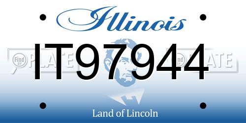 IT97944 Illinois License Plate